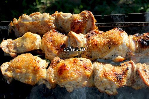 Как сделать куриный шашлык с горчицей Как сделать куриный шашлык с горчицей